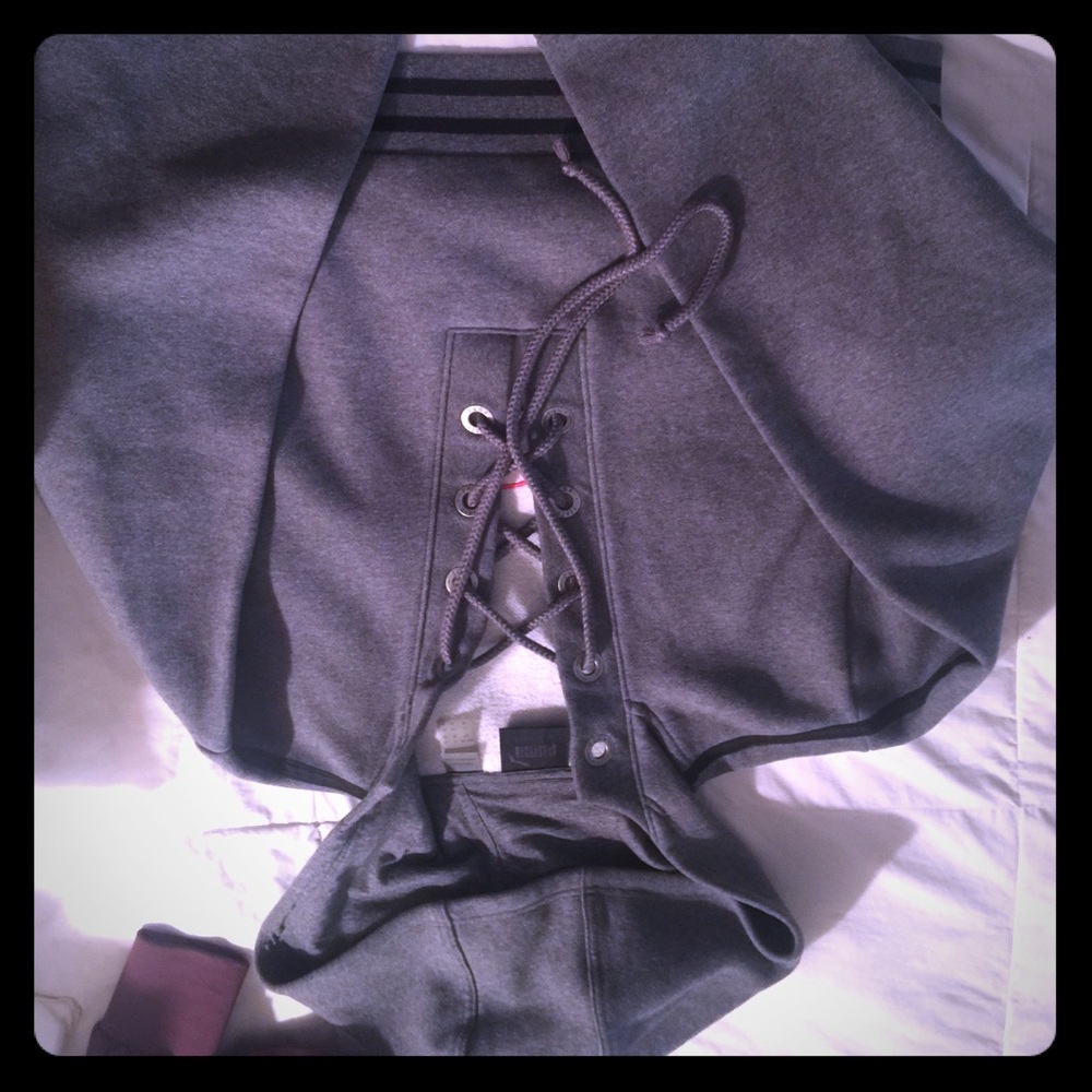 Cropped laced puma sweater. Rhiannas collection